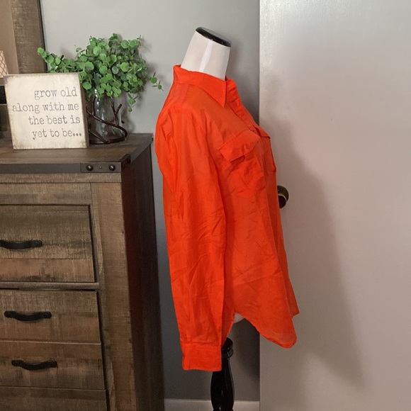 Lauren Ralph Lauren silk blend Button up Blouse M - Picture 4 of 9